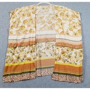 Chelsea & Violet Kimono Top Girls M Medium Floral Boho Lightweight Open Front